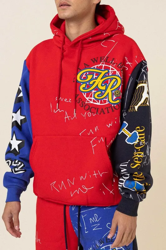 COLOR BLOCK HOODIE