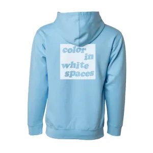 Color In White Spaces - Sky Hoodie