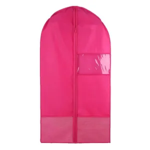 Costume Garment Bag with Pockets for Dance Competitions Garment Bags Storage Hanging Breathable Garment Covers Bag (rose, M)