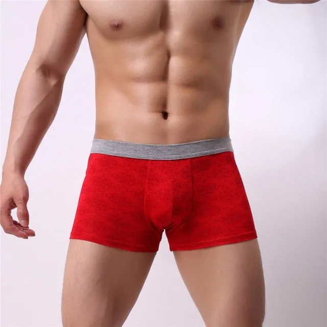 cotton Soft Breathable Underwear Comfortable Men's Boxer