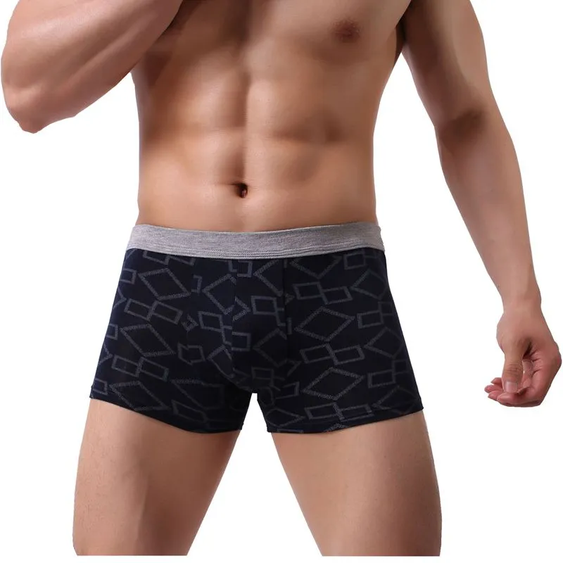 cotton Soft Breathable Underwear Comfortable Men's Boxer