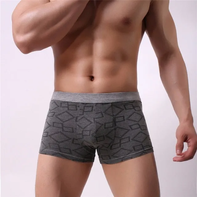 cotton Soft Breathable Underwear Comfortable Men's Boxer