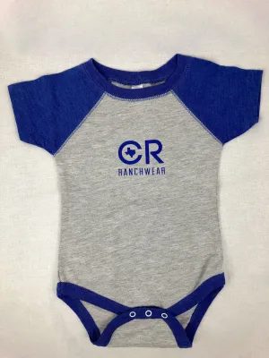 CR Blue and Gray Onesie