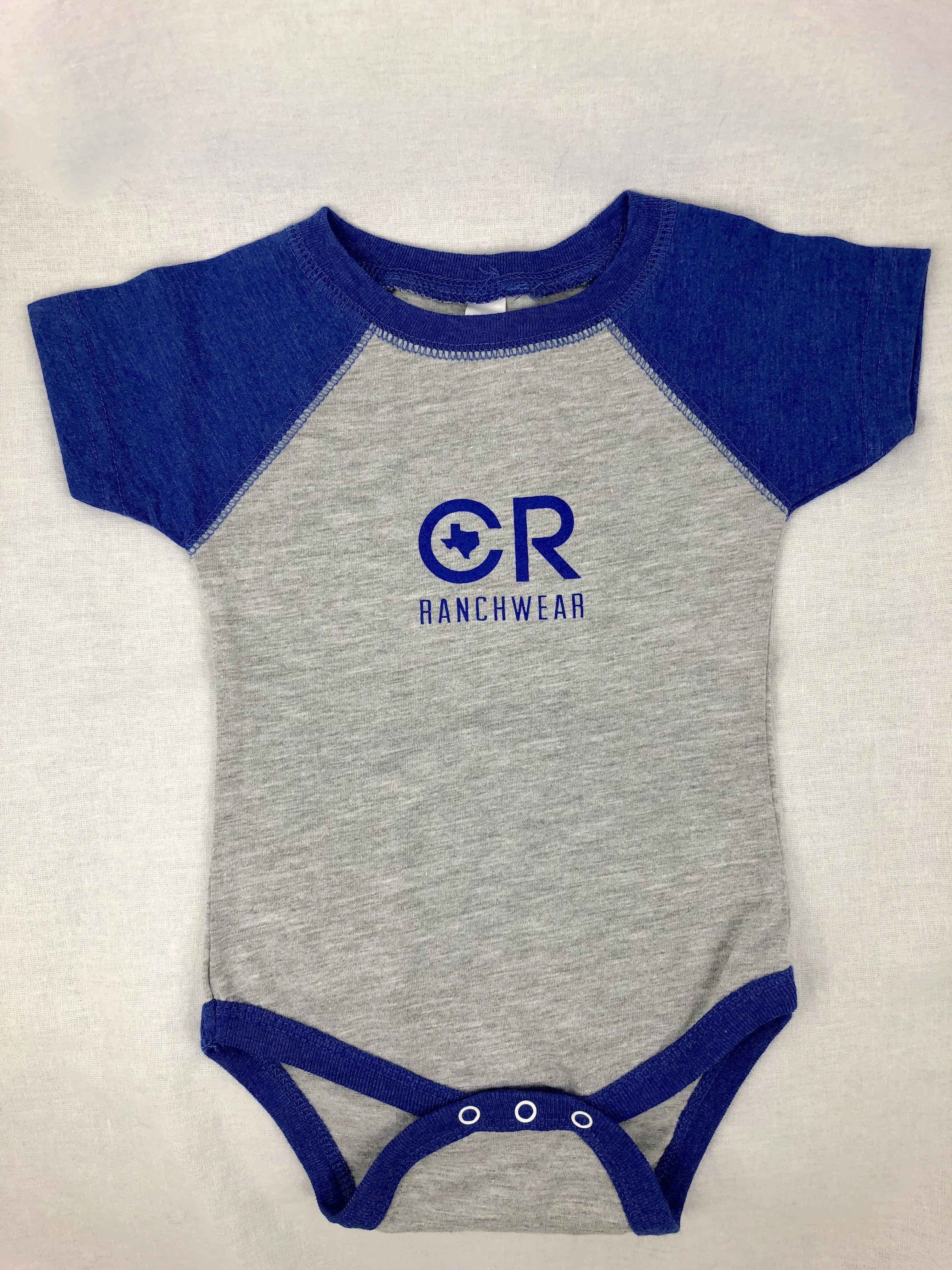 CR Blue and Gray Onesie