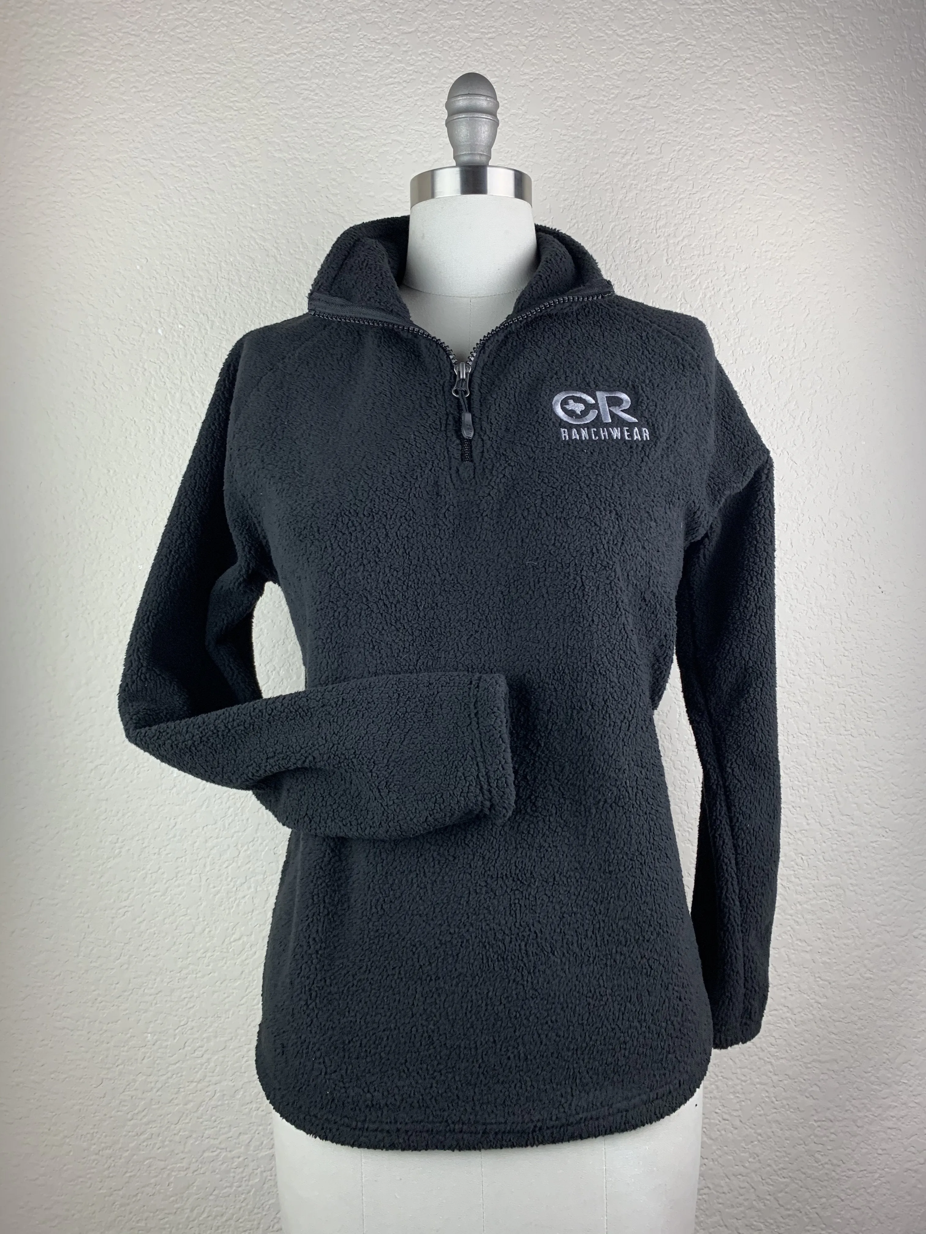 CR Women's Black Sherpa 1/2 Zip