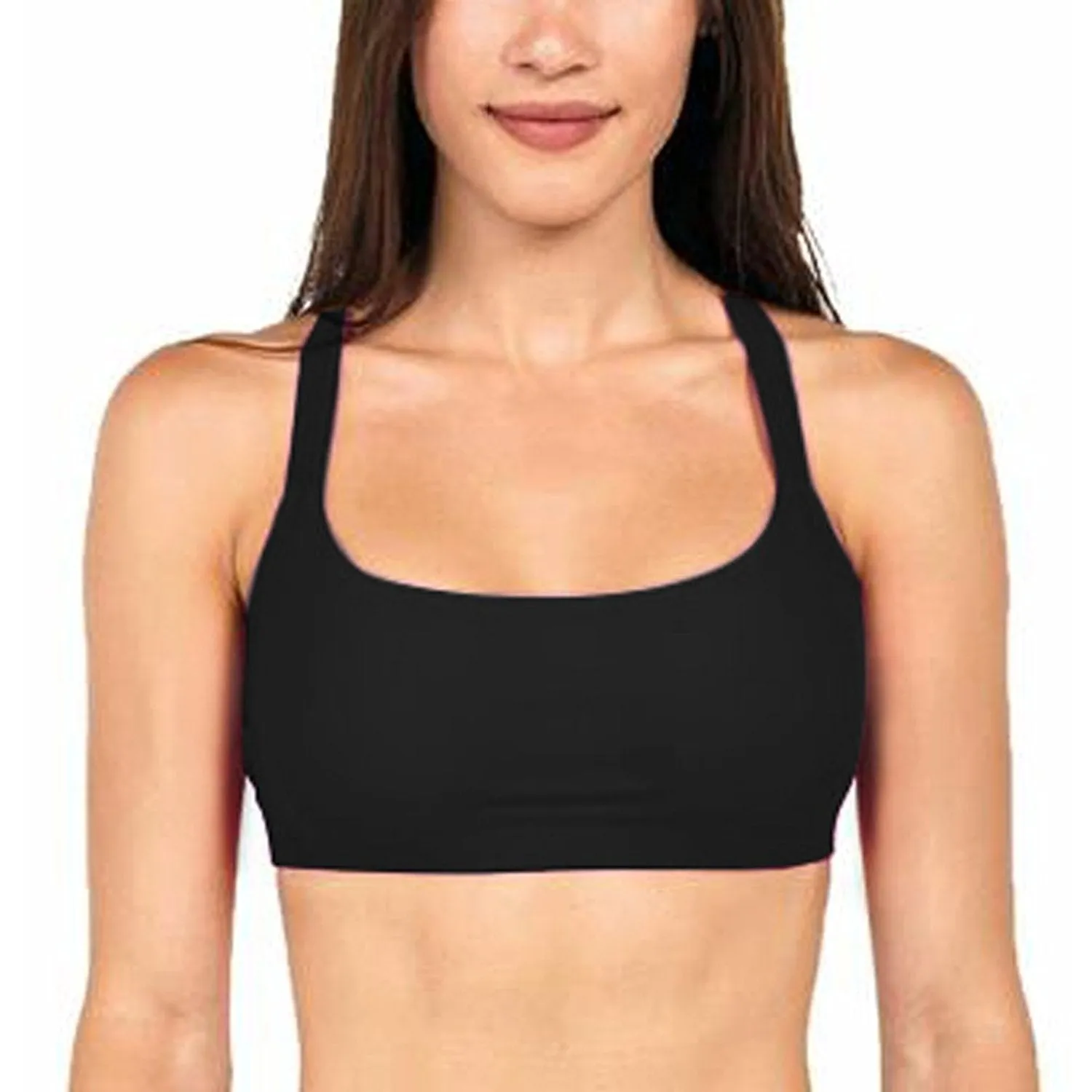 Cross Back Strapy Fitness Yoga Jogging Bras Crop Top