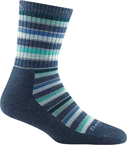 Darn Tough Womens 1994 Decade Stripe Micro Crew Midweight with Cushion Merino Wool Socks