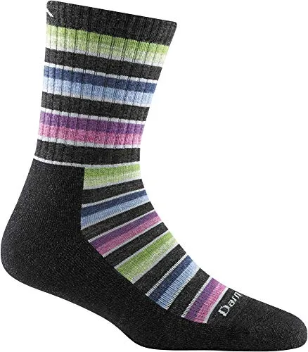 Darn Tough Womens 1994 Decade Stripe Micro Crew Midweight with Cushion Merino Wool Socks