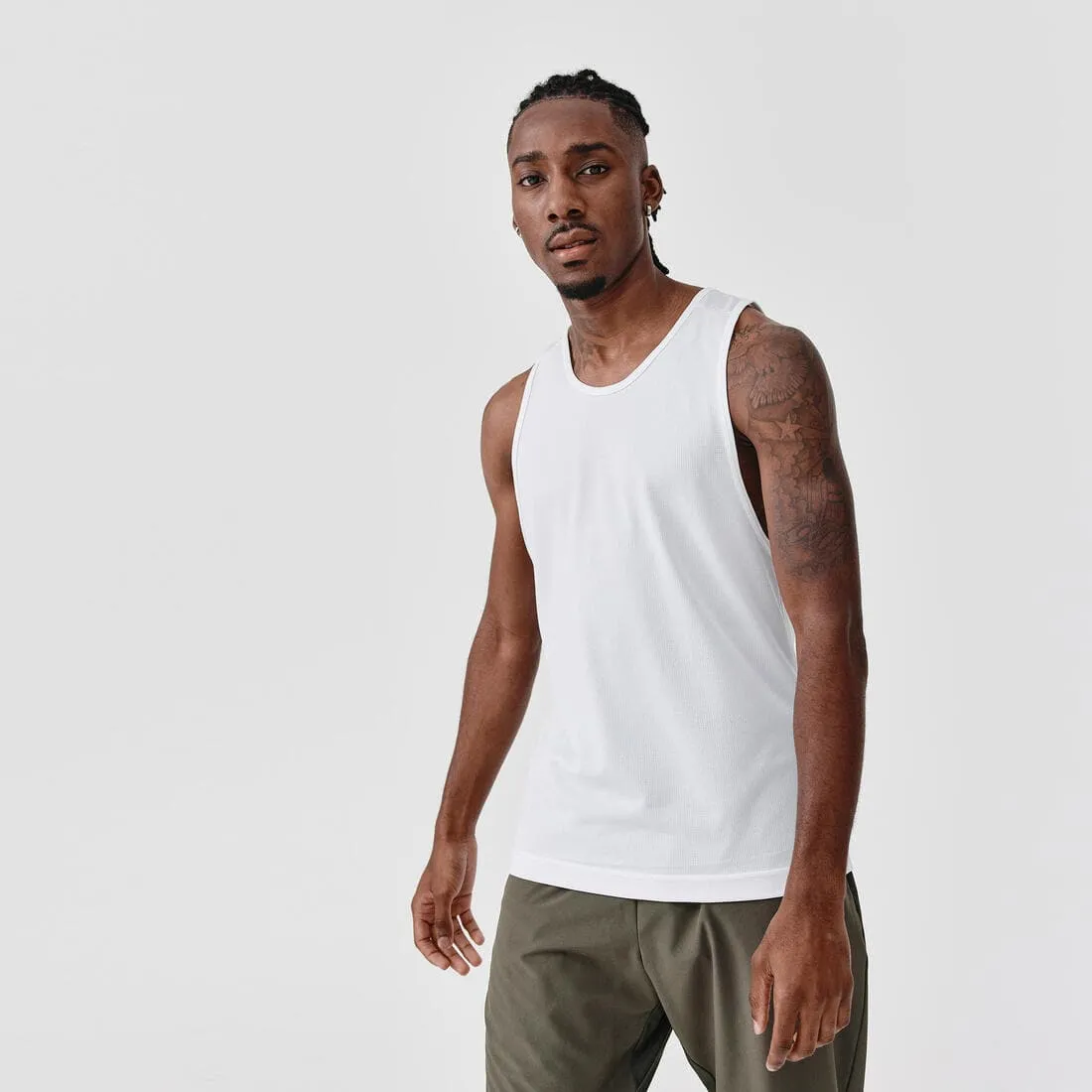 Débardeur running respirant homme - Dry noir