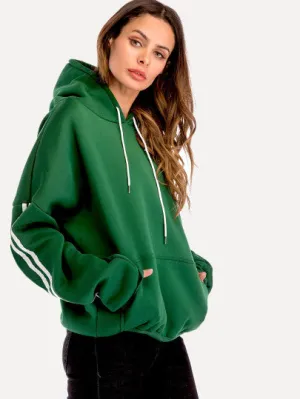 Drop Shoulder Hooded Sweatshirt