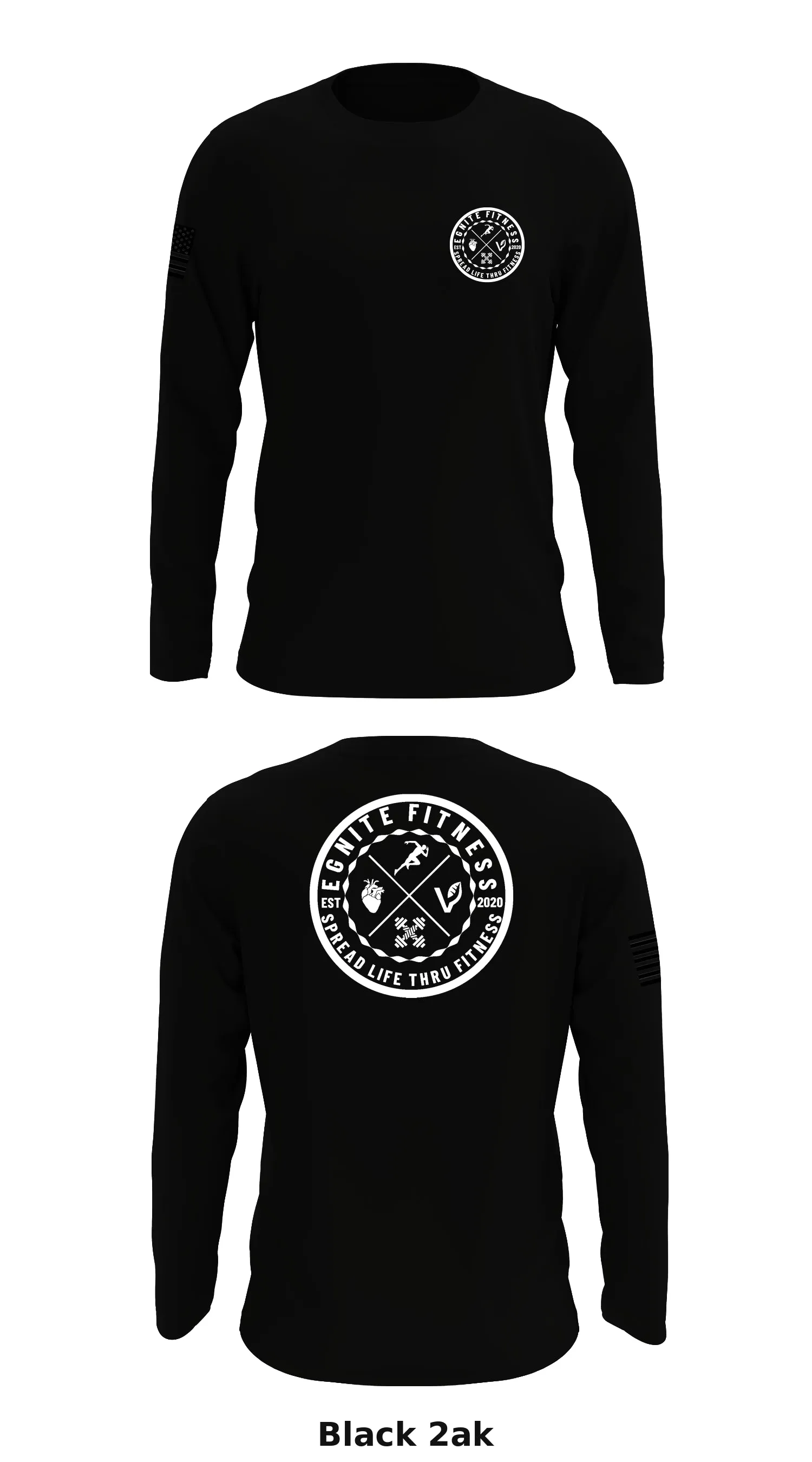 EGNITE FITNESS Store 1 Core Men's LS Performance Tee - 2ak