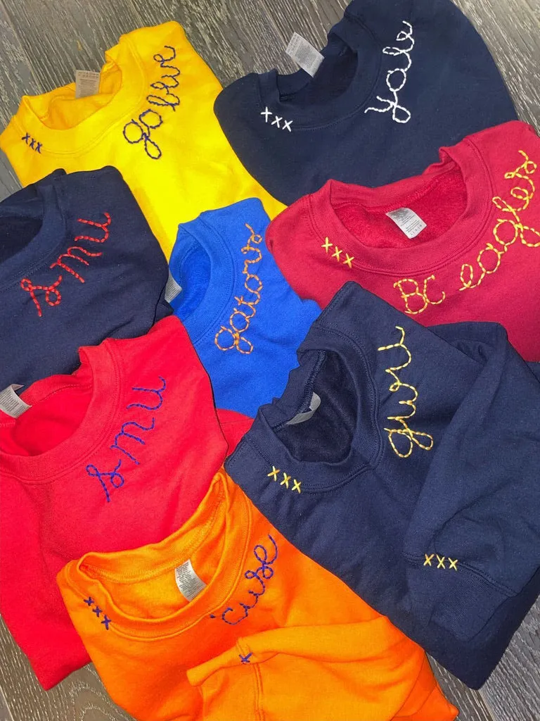 Embroidered Crewneck Sweatshirt
