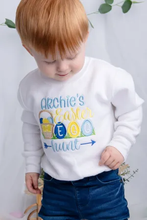 Embroidered Easter egg hunt Sweatshirt / Jumper