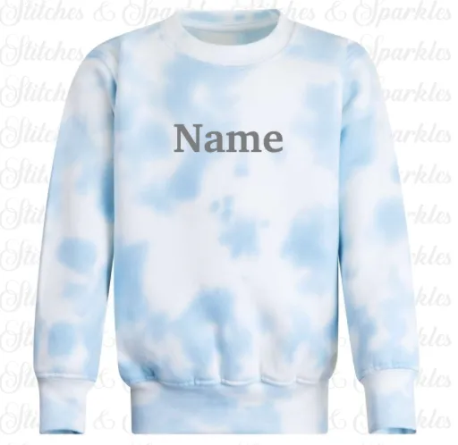 Embroidered Name Jumper Sweatshirt