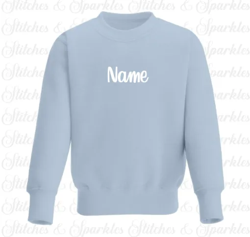 Embroidered Name Jumper Sweatshirt
