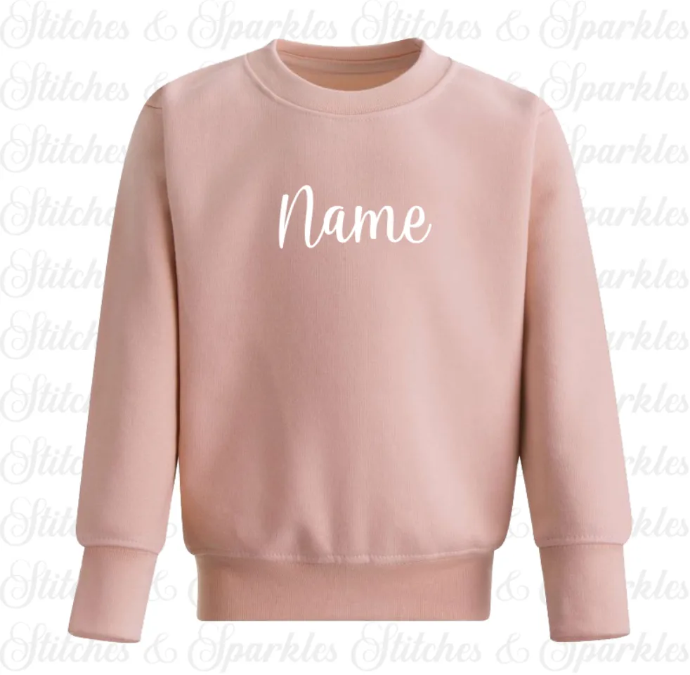 Embroidered Name Jumper Sweatshirt
