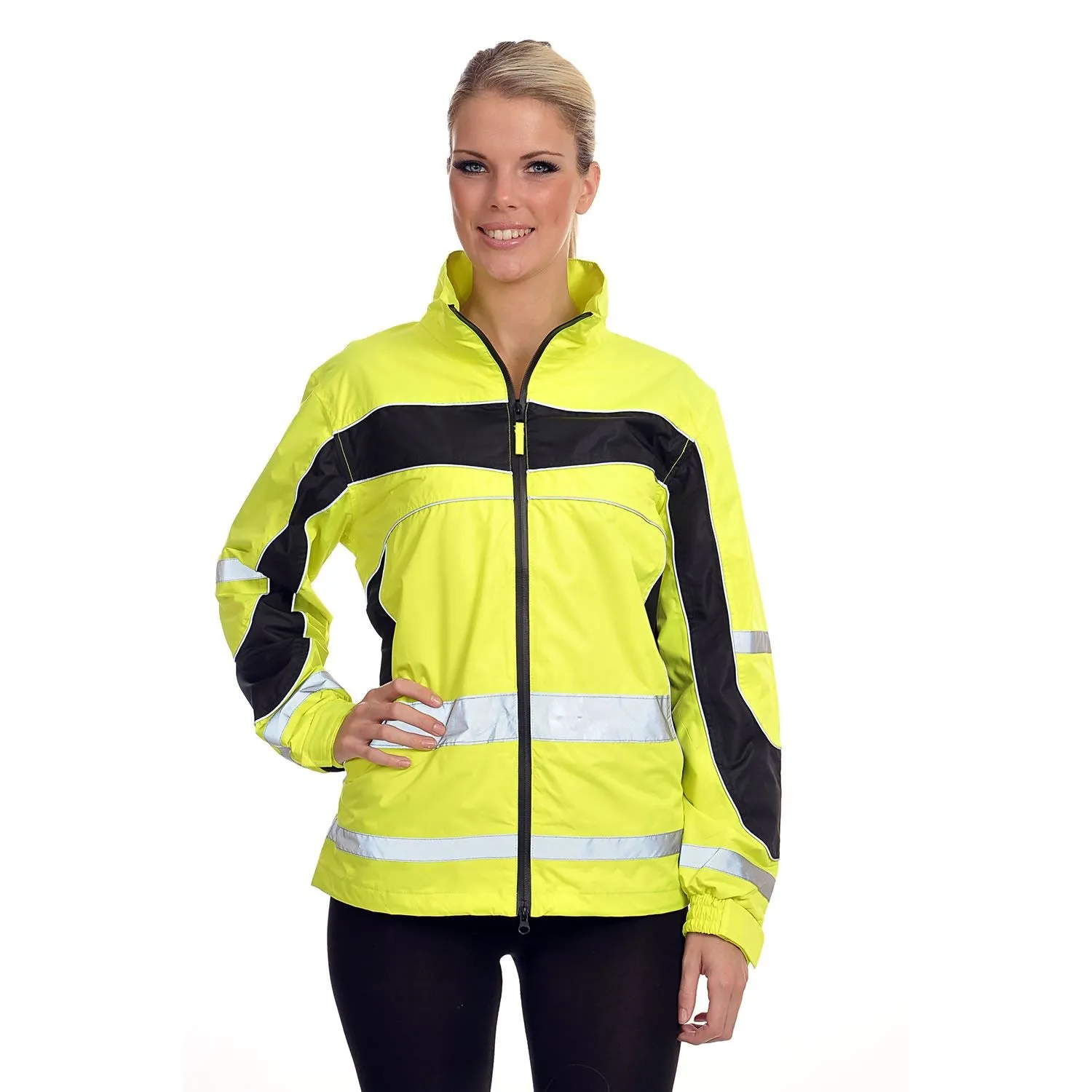 Equisafety Hi-Vis Lightweight Waterproof Jacket