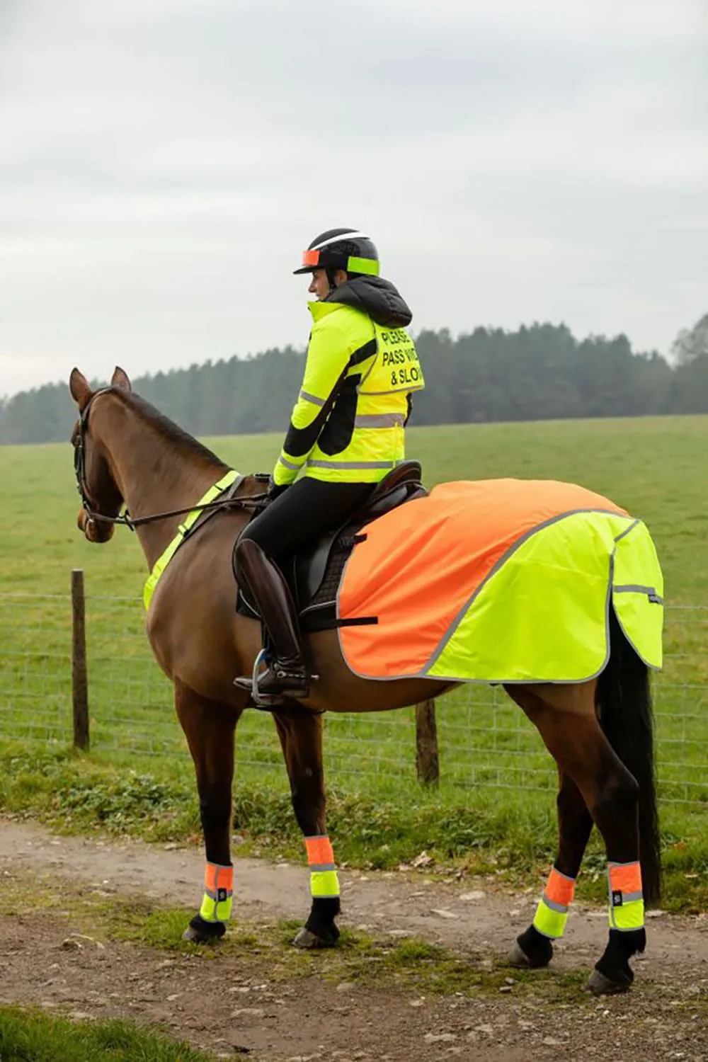Equisafety Hi-Vis Waterproof Quarter Sheet