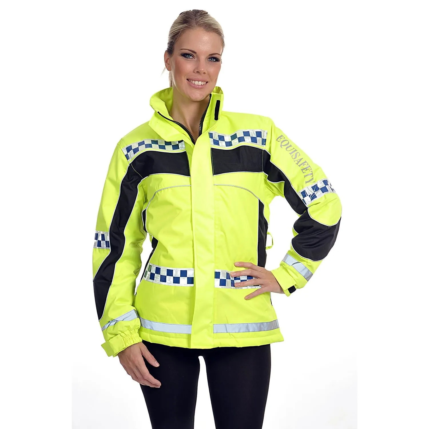 Equisafety Polite Hi-Vis Lightweight Waterproof Jacket