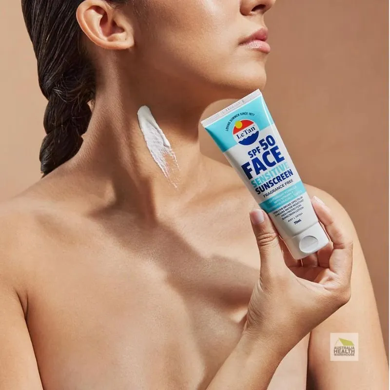 [Expiry: 05/2027] Le Tan SPF 50 Face Sensitive Sunscreen Lotion 70mL