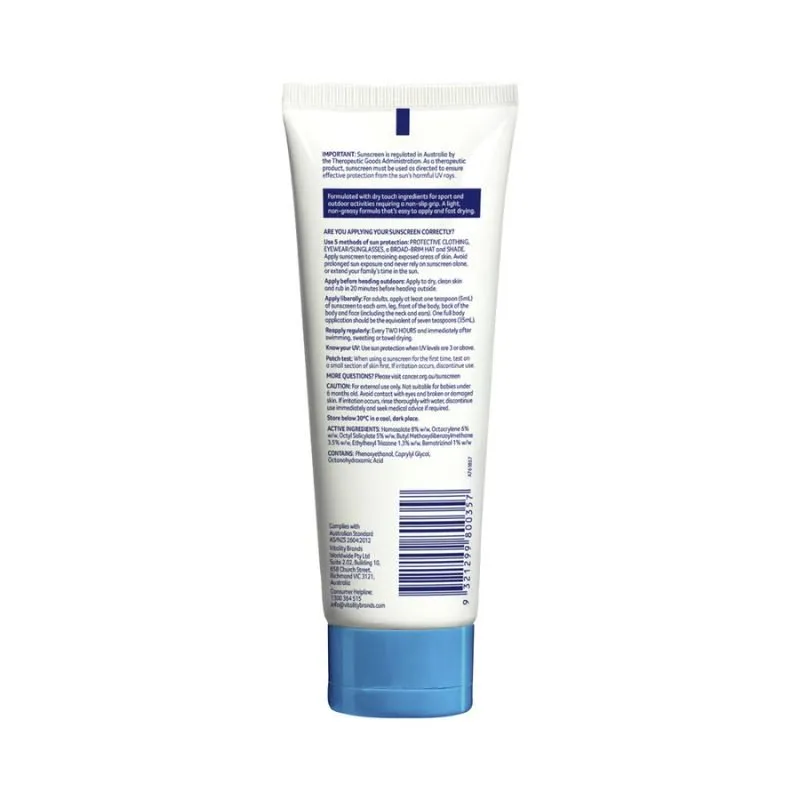 [Expiry: 06/2026] Cancer Council Sport Sunscreen SPF 50  Tube 110mL