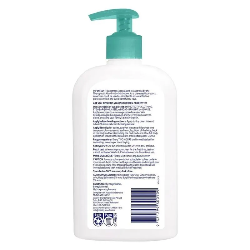 [Expiry: 07/2026] Cancer Council Moisturising Pump Sunscreen SPF 50  500mL