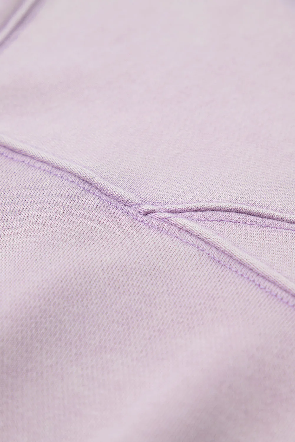 Exposed Seam Batwing Sleeve Sweatshirt