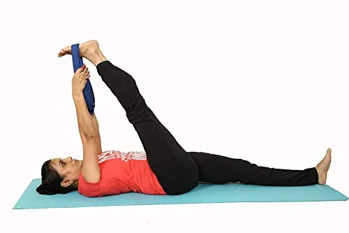 Fitness Guru Yoga Strap – Durable Cotton Exercise Straps – Adjustable D-Ring Buckle Gives Flexibility for Yoga, Stretching & General Fitness