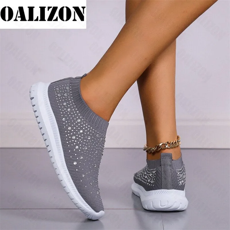 Flats Sports Shoes Sneakers New Spring Summer Crystal