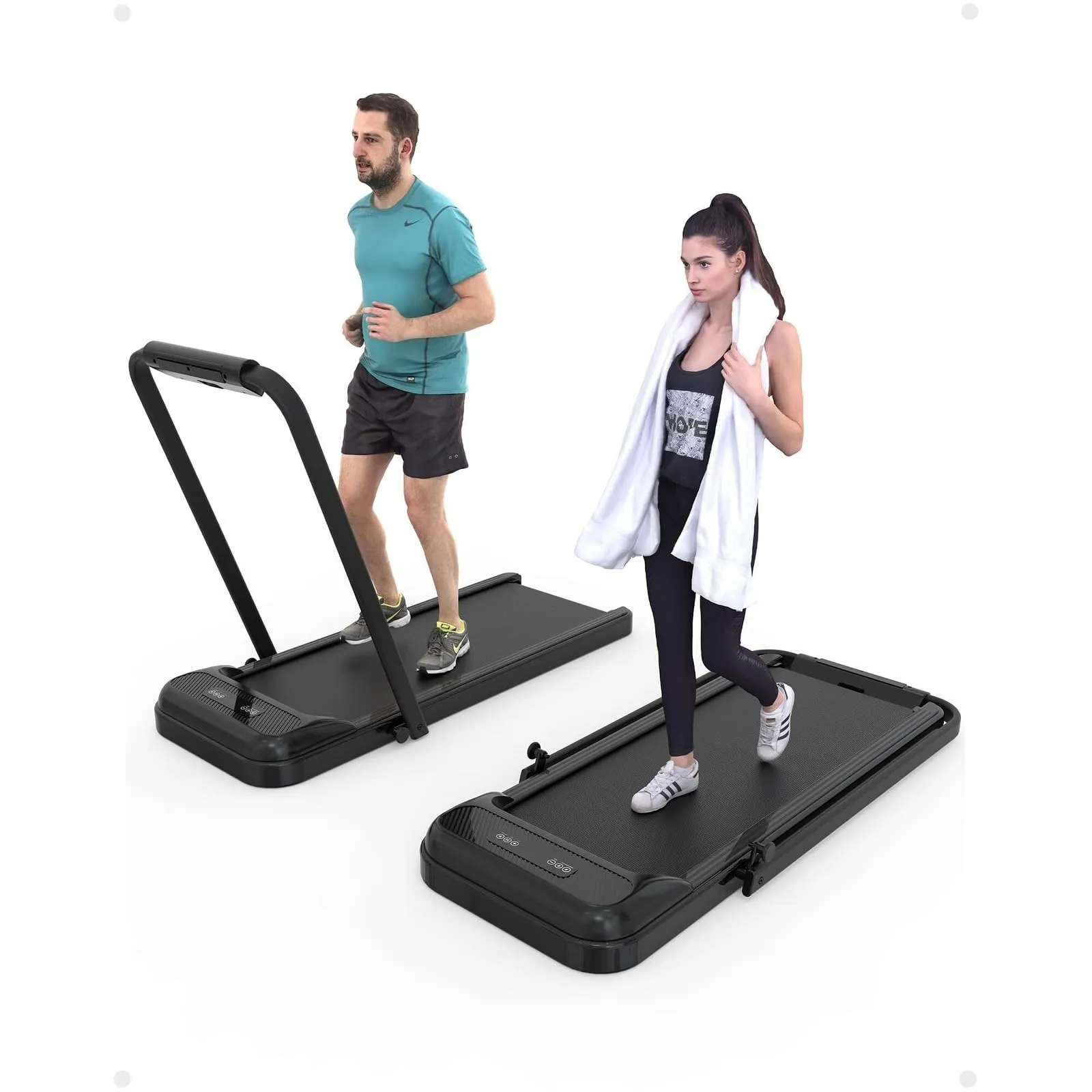 Folding Treadmill with Real-time Workout Data On LCD Display