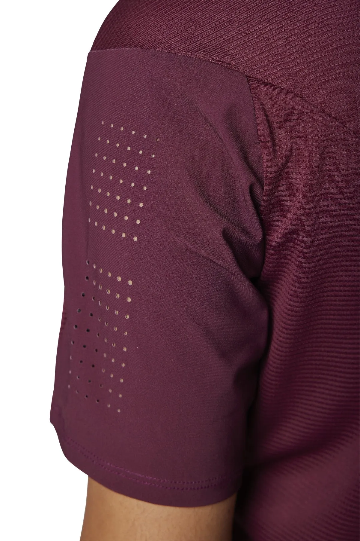 Fox Womens Flexair Ss Jersey Dark Maroon
