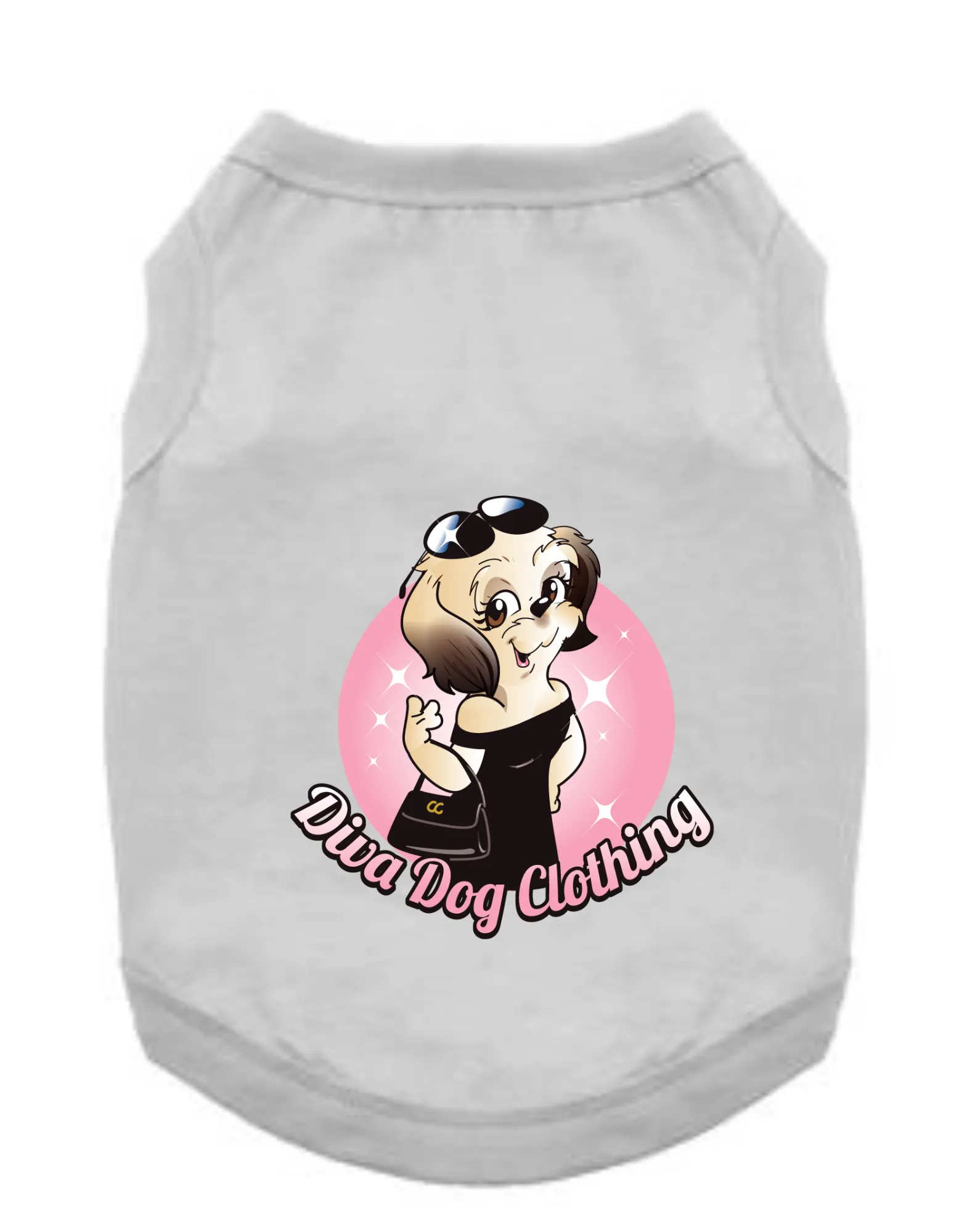 Funny Graphic Dog T- Shirt: Diva Dog Clothing