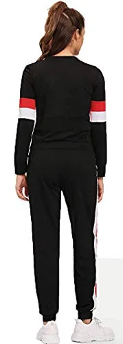 Galani Yoga Suit For Sports Gym Dancing Workout Aerobic Fitness Breathable Fabric Top & Leggings For Women Comfortable Ankle-Length Yoga Wear (Black, L)