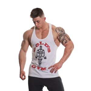 Golds Gym Muscle Joe Premium Stringer - White