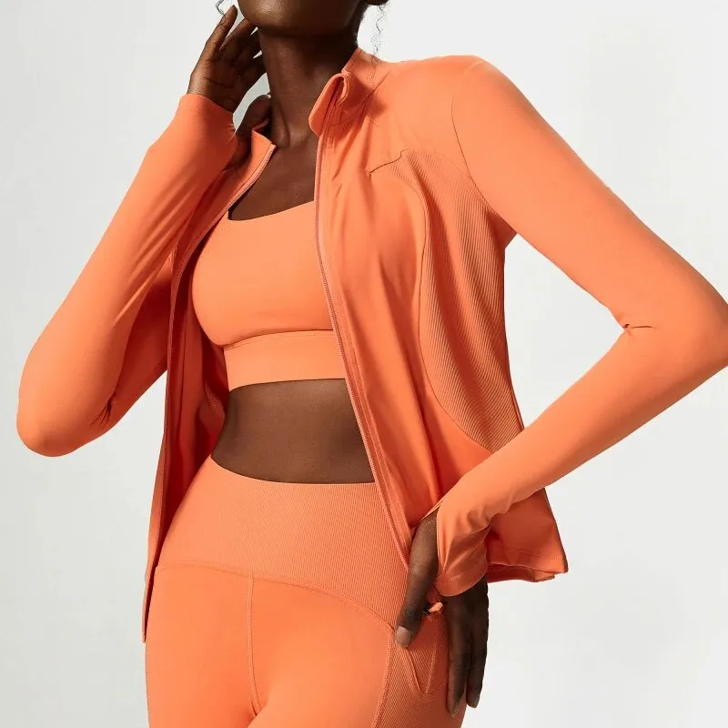 Gym Jacket With Thumb Holes