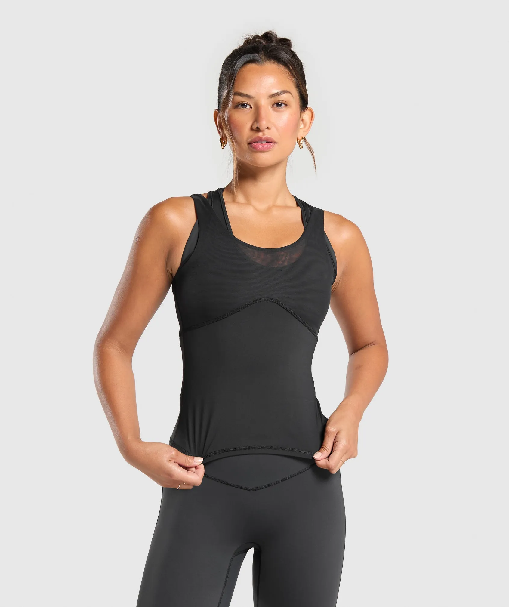 Gymshark Elevate Shelf Tank - Black