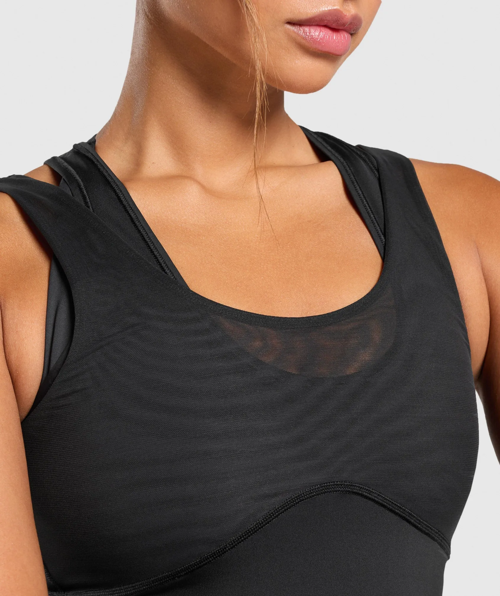 Gymshark Elevate Shelf Tank - Black