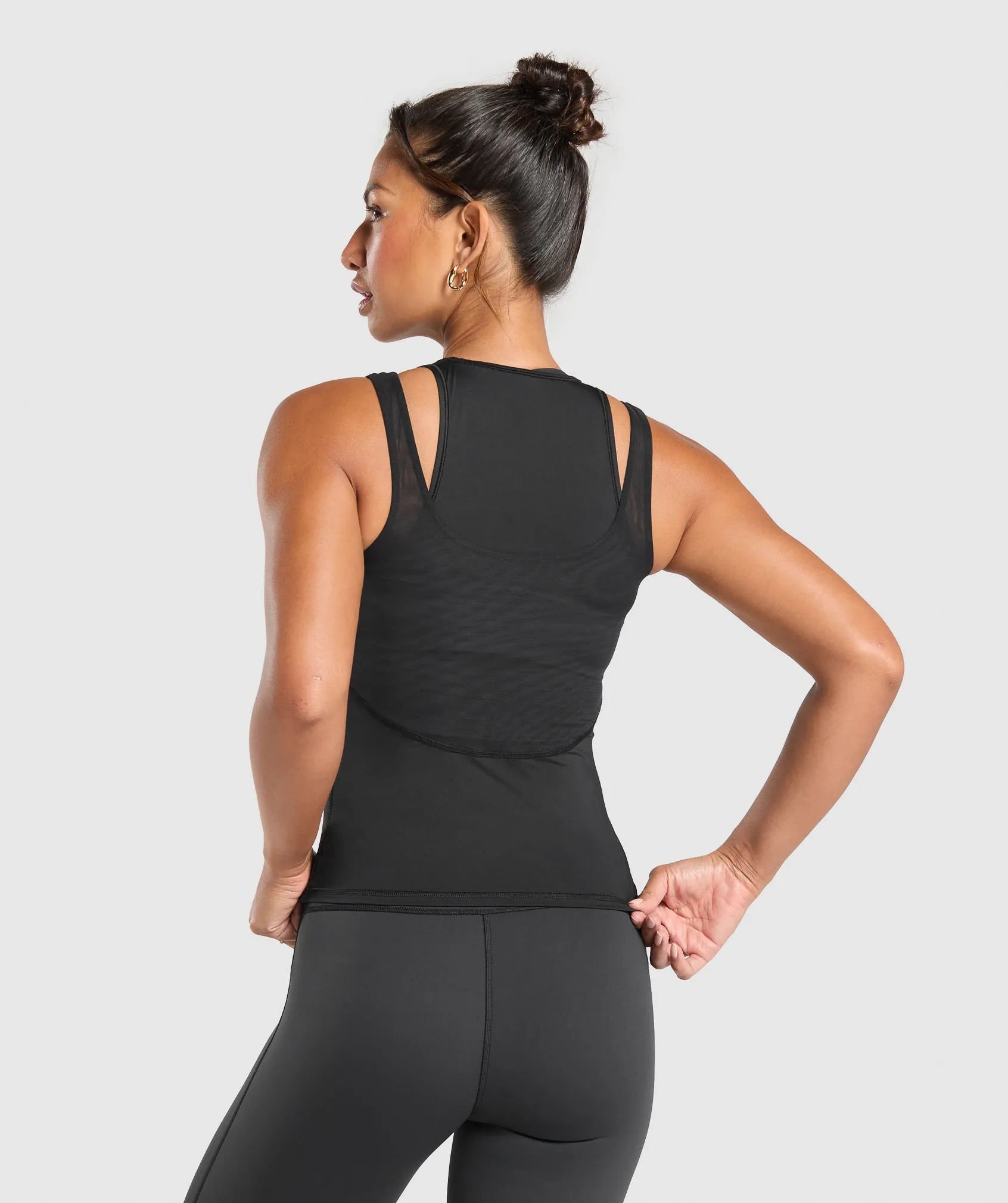 Gymshark Elevate Shelf Tank - Black