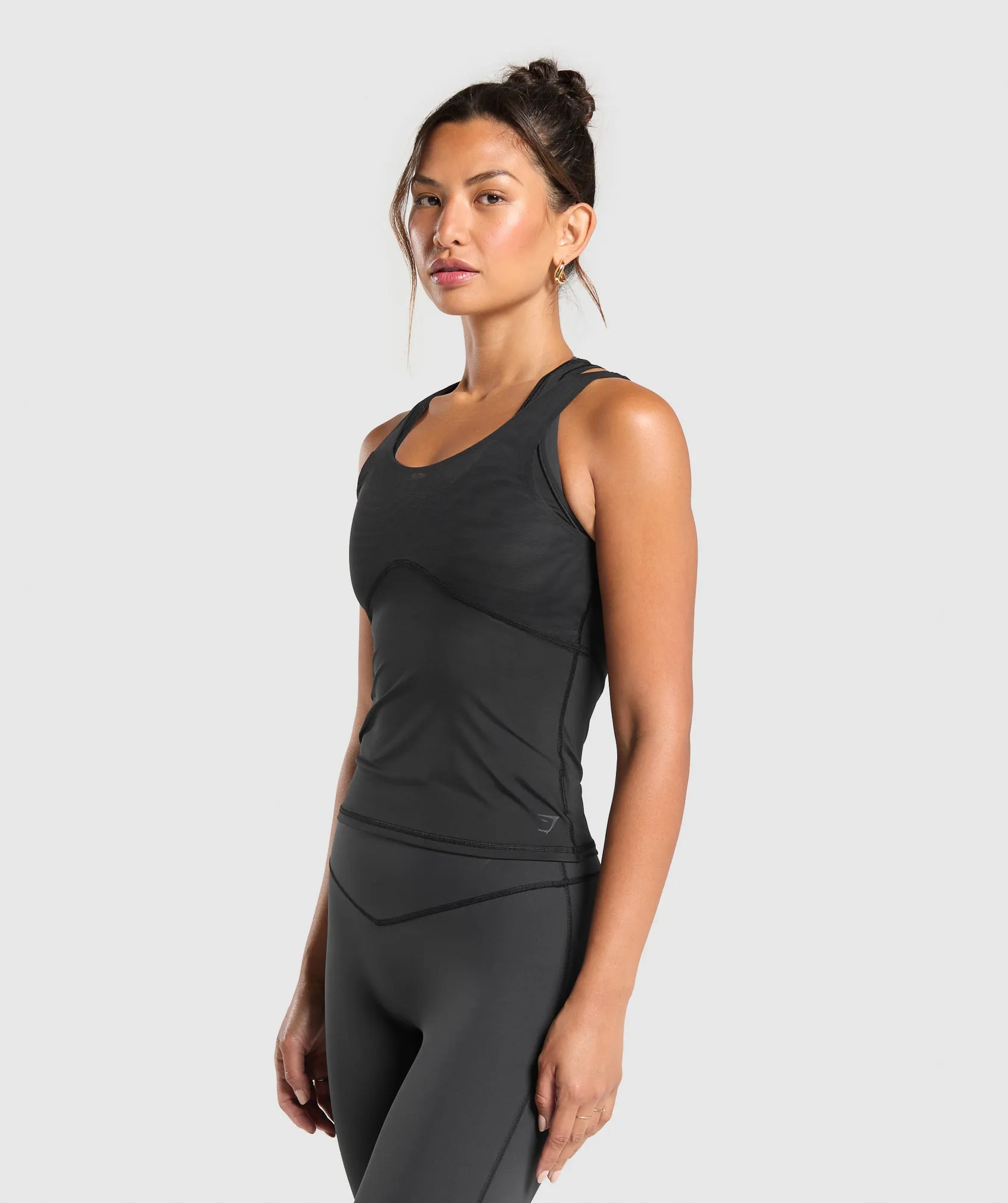 Gymshark Elevate Shelf Tank - Black