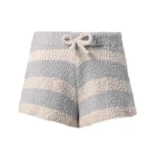 Hannah Banana Cozy Striped Loungewear Shorts - Blue Multi