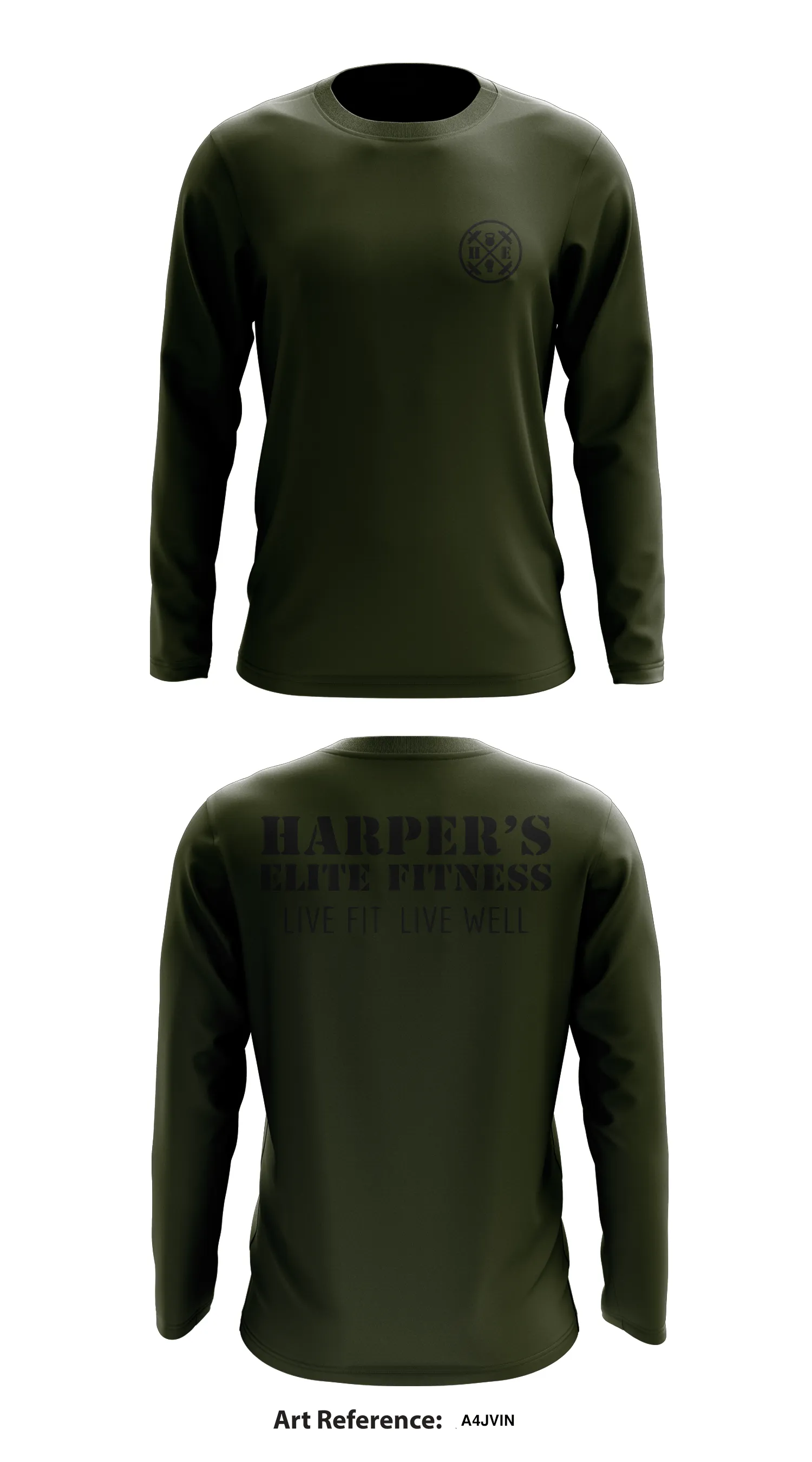 Harpers Elite Fitness Store 1 Core Men's LS Performance Tee - a4jVIN