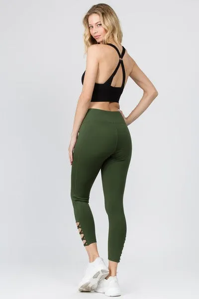 High Waist Ankle Length - Forest