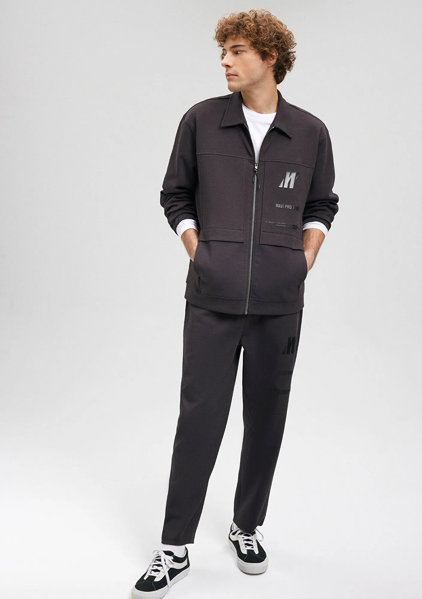 Hooded Black Zip Up Sweatshirt