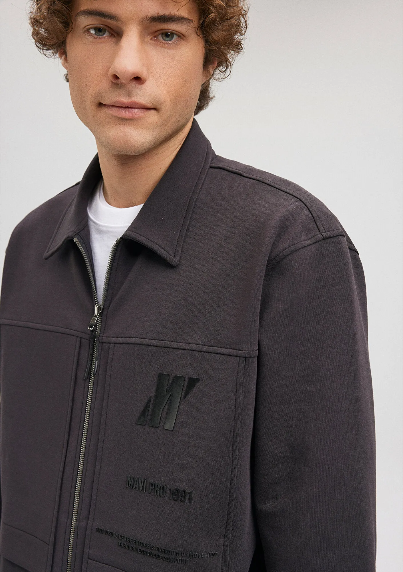 Hooded Black Zip Up Sweatshirt