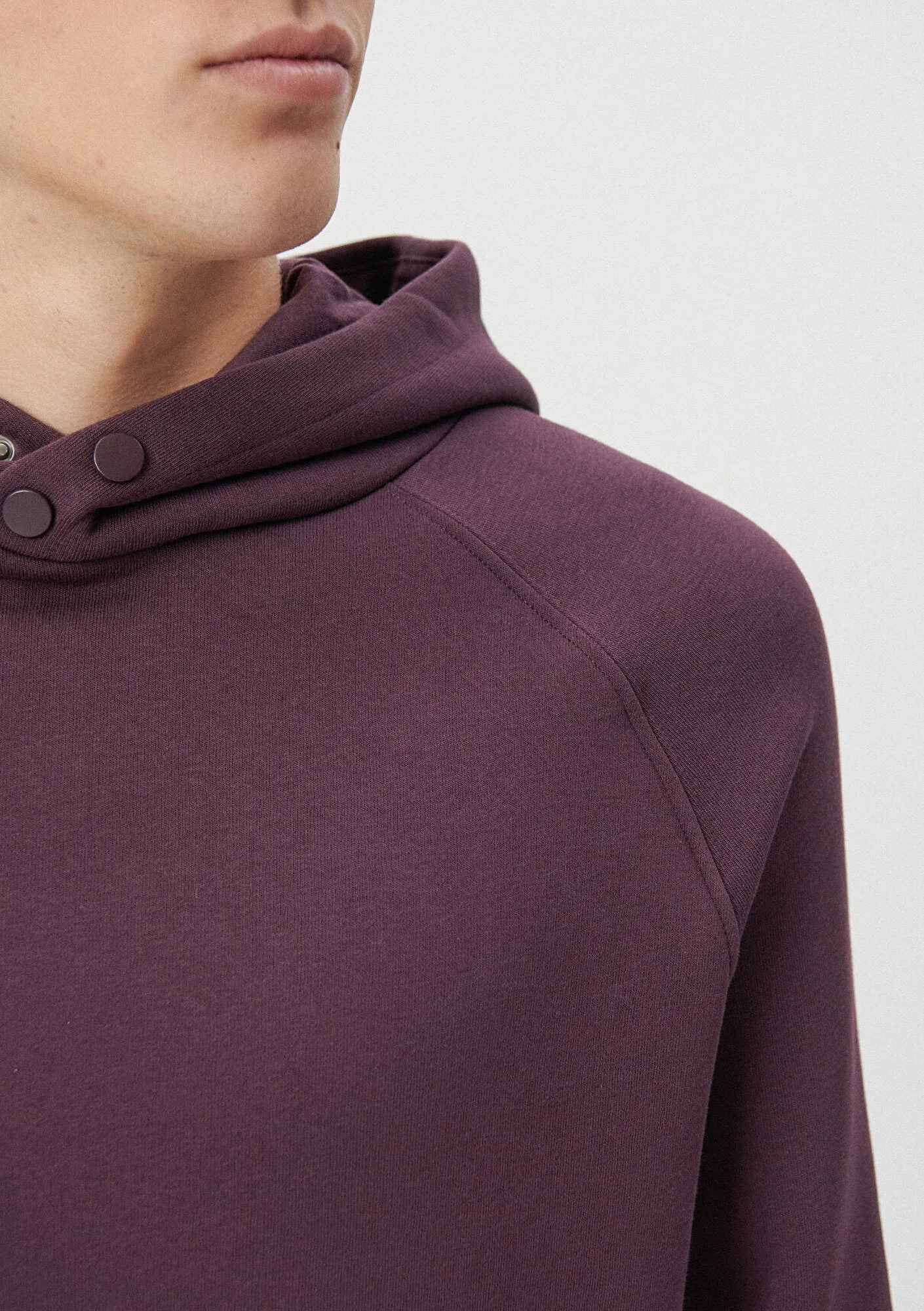 Hooded Burgundy Sweatshirt