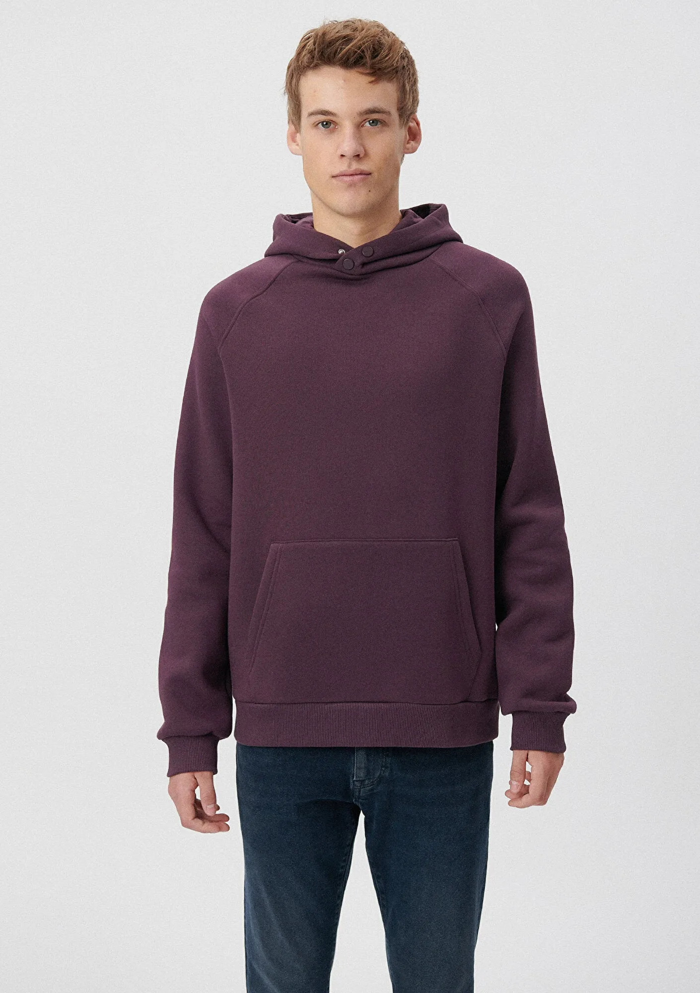 Hooded Burgundy Sweatshirt
