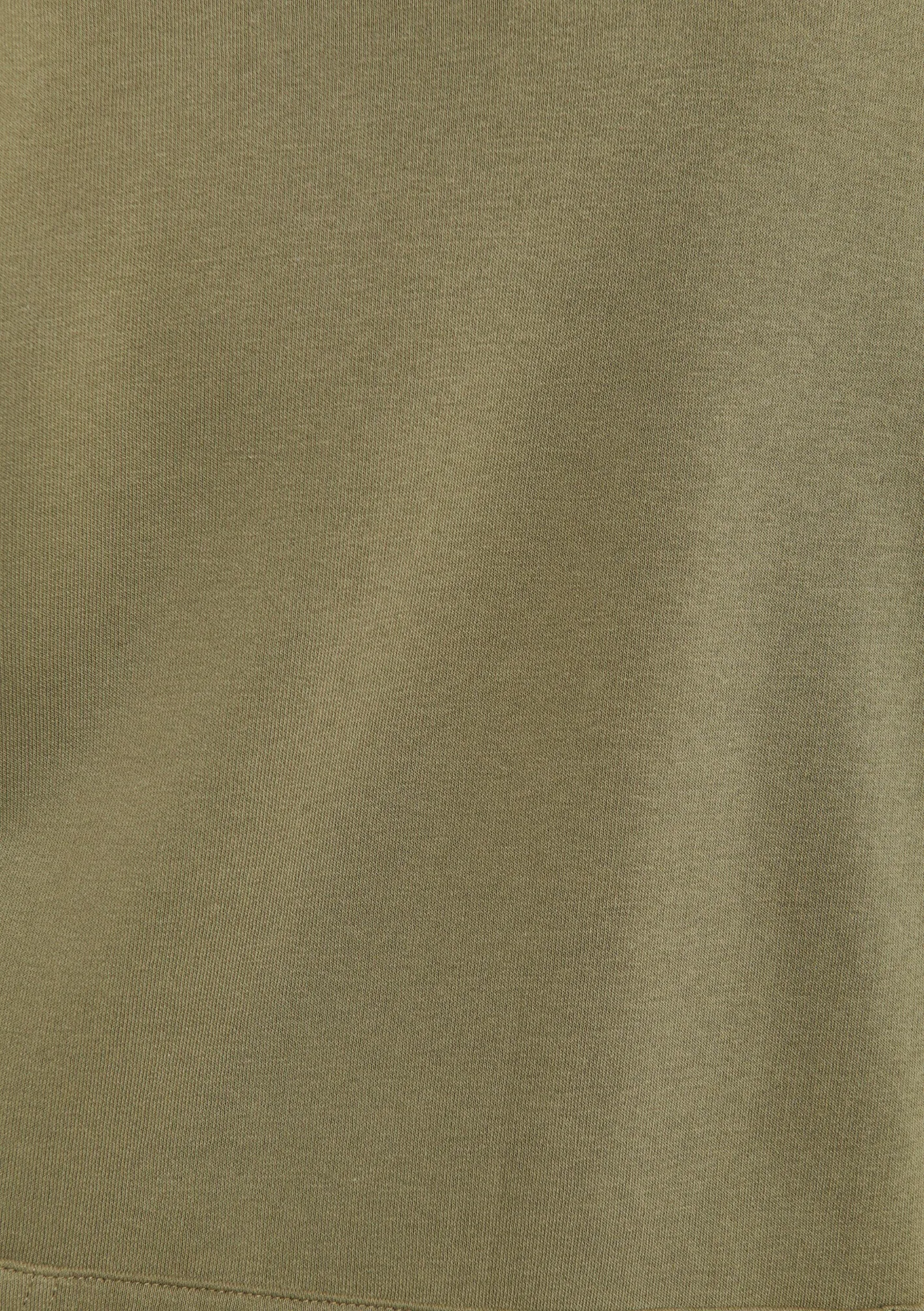 Hooded Green Basic Sweatshirt