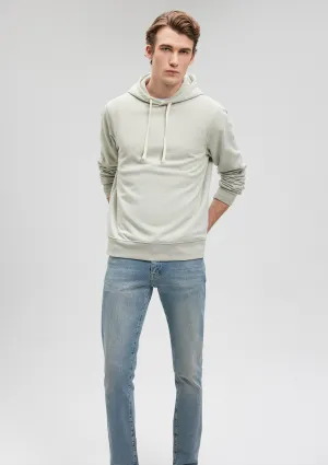 Hooded Green Basic Sweatshirt