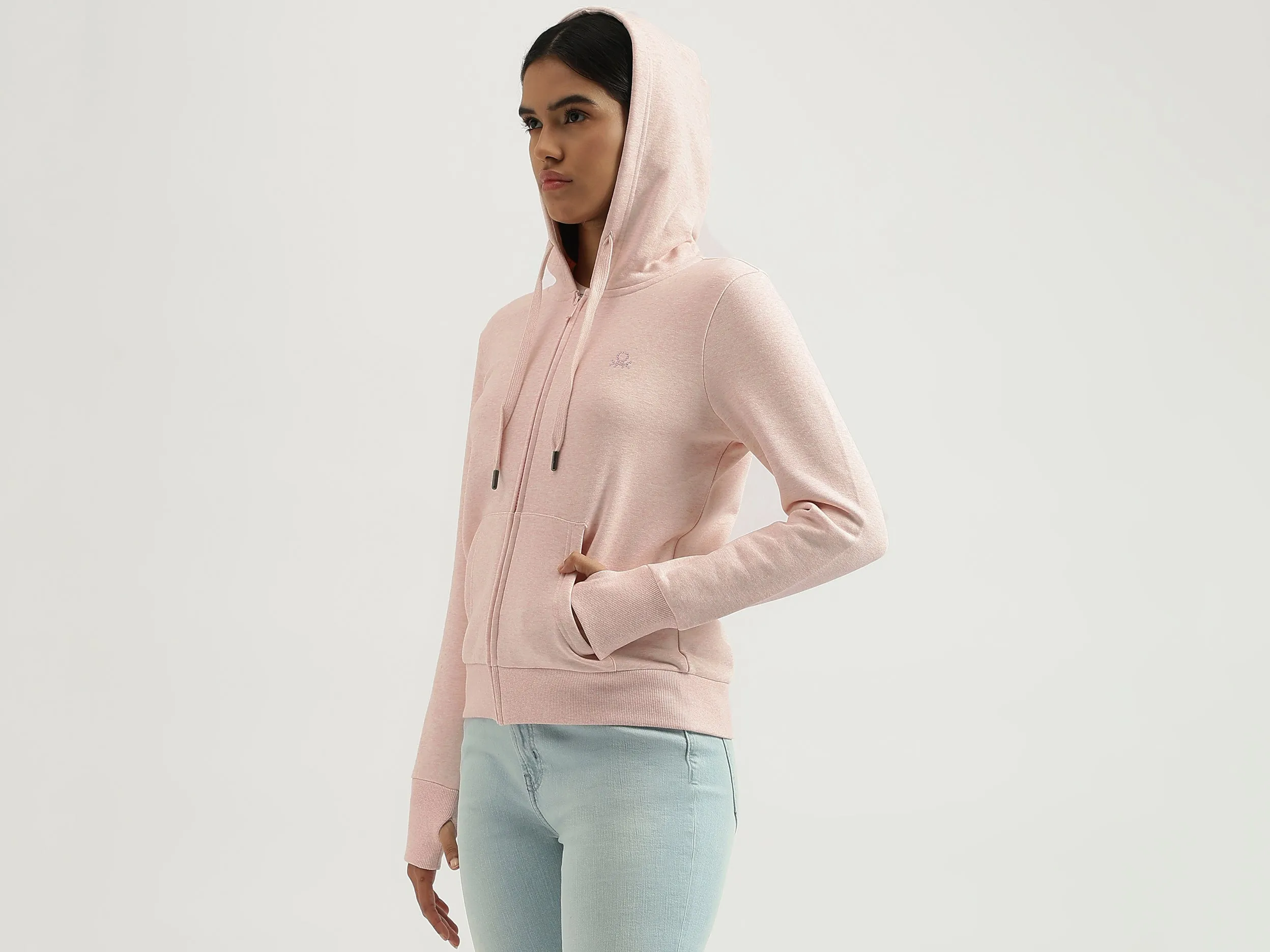 Hooded Neck Solid Sweatshirts