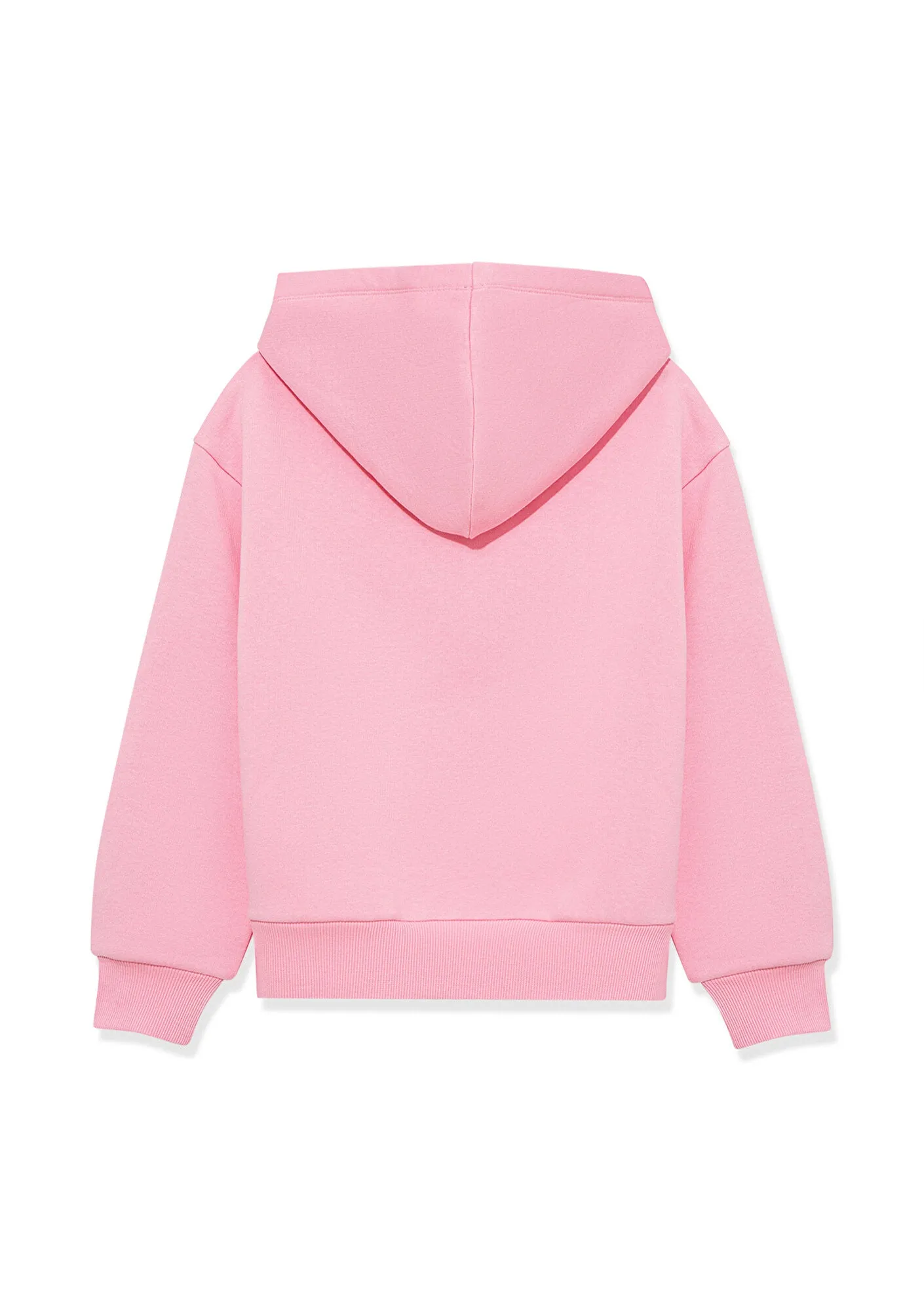 Hooded Pink Basic Sweatshirt